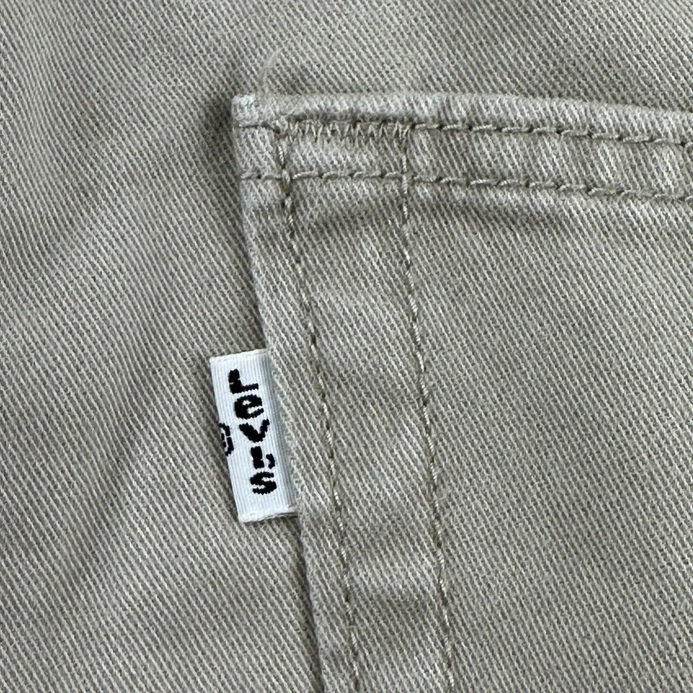 Levi's‎ Mens 514 Beige Jeans Size 38X30 Tan Khaki Straight Black Patch White Tab